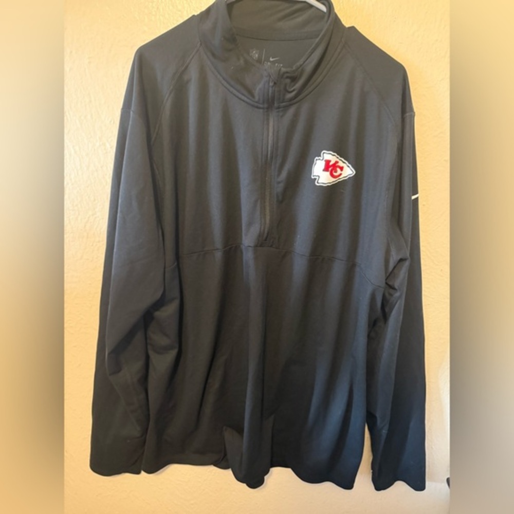 Nike Kansas City Chiefs Black Dri Fit Pullover